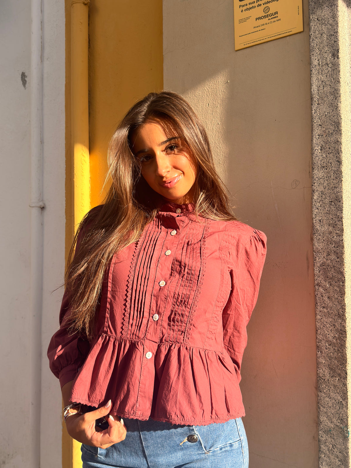 CAMISA ROMÂNTICA ALGODÃO