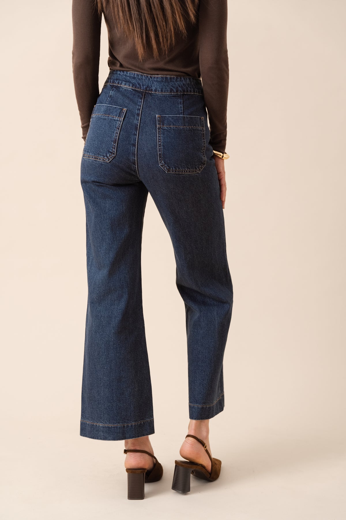 CALÇA VICTORINE GANGA ESCURA