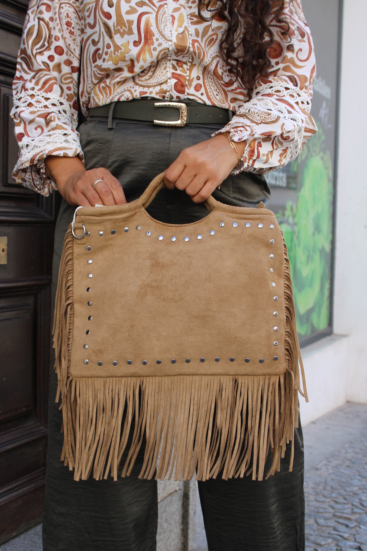 BOLSA FRANJA E TACHAS