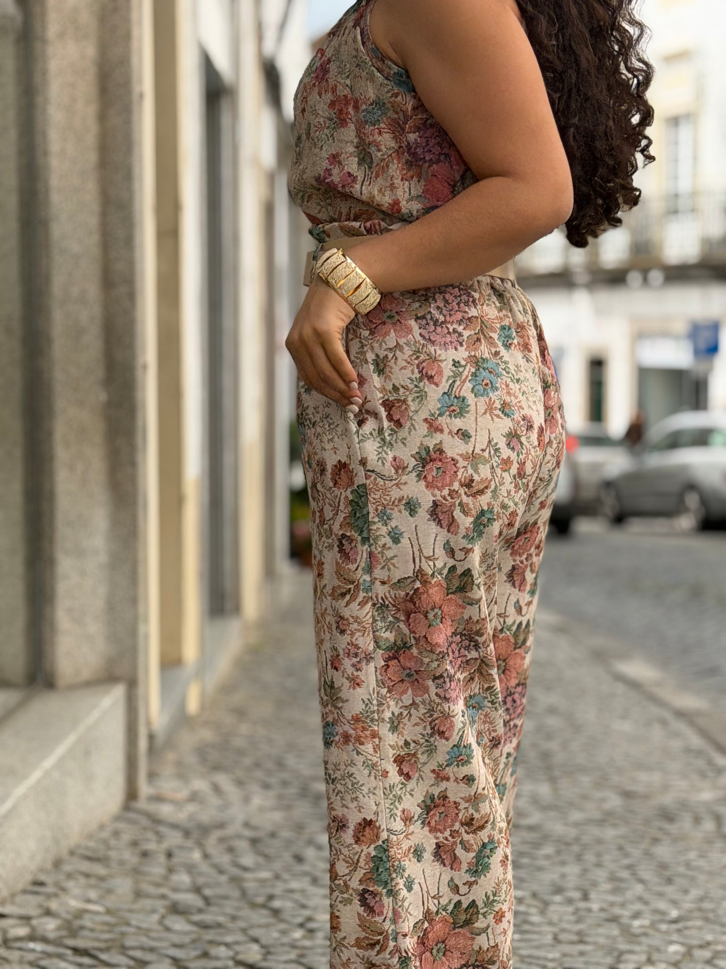 CALÇA ESTAMPADA FLUIDA