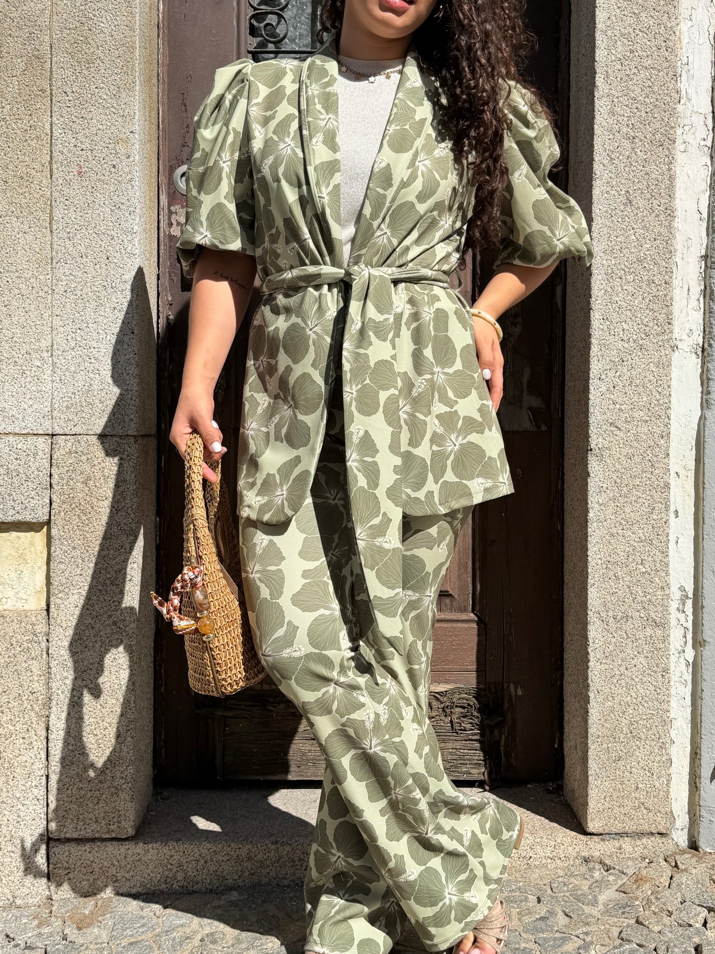 CONJUNTO FLORES VERDE