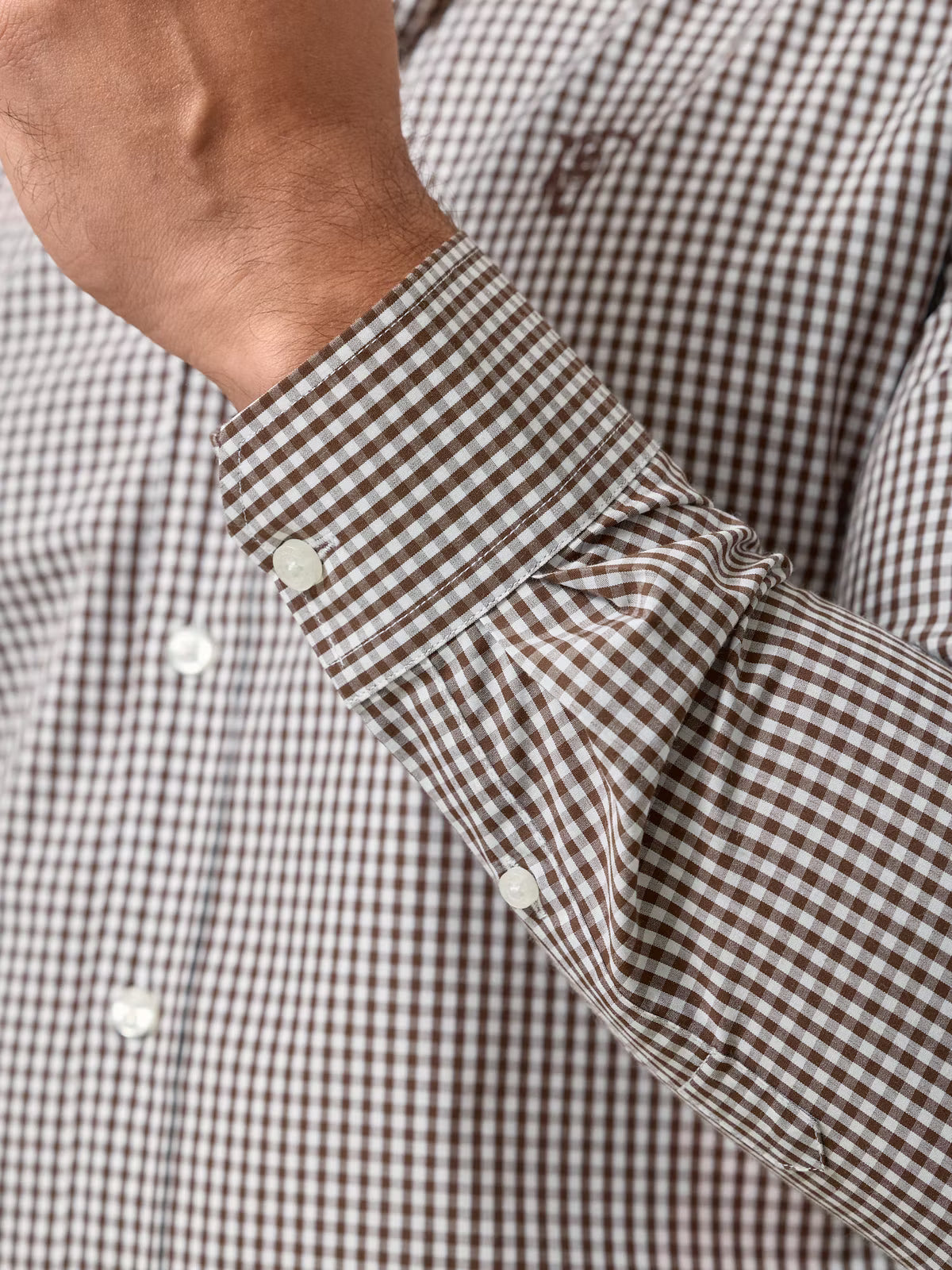 Camisa xadrez Vichy | Marrom