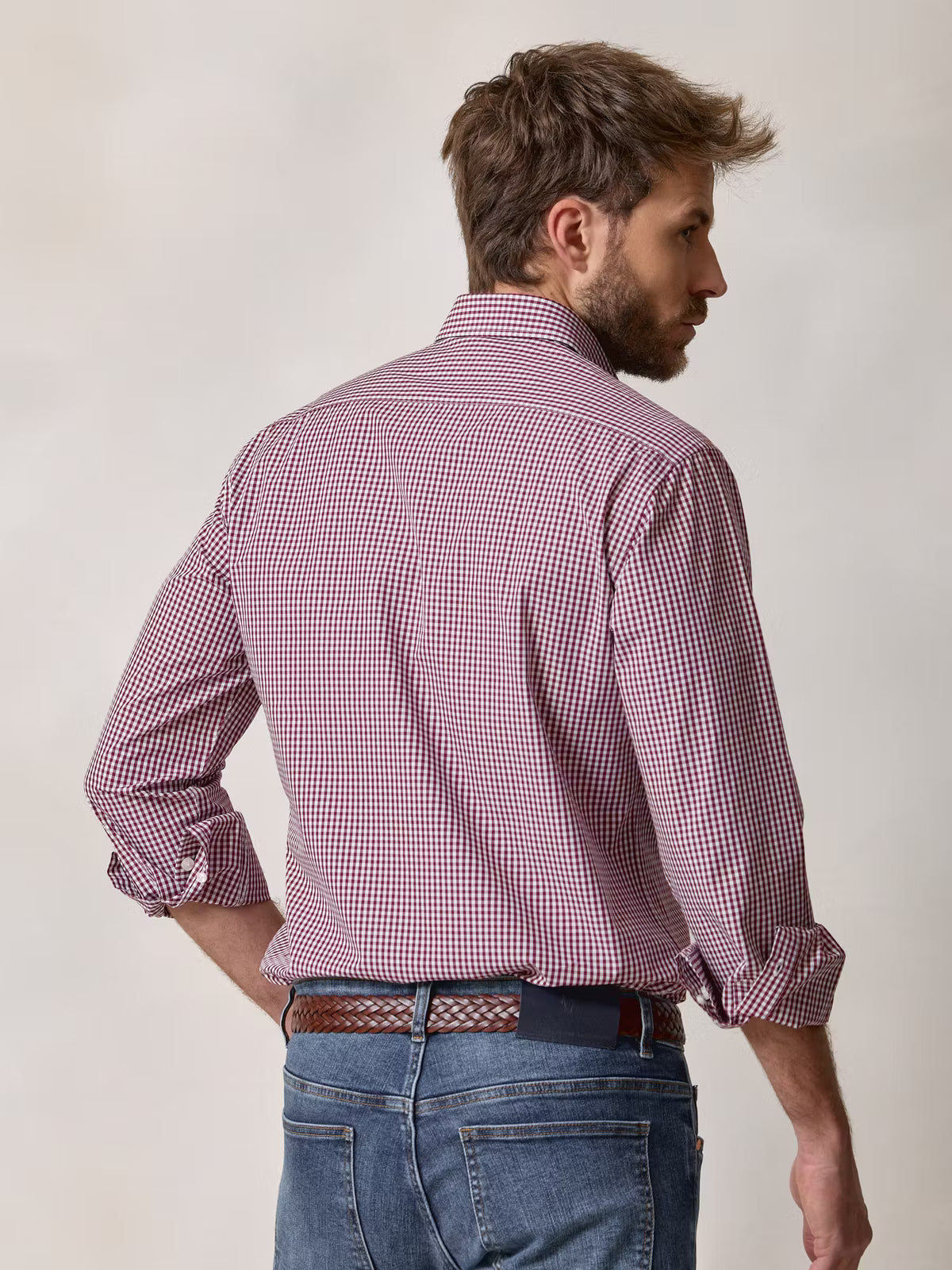 Camisa xadrez Vichy | Vinho