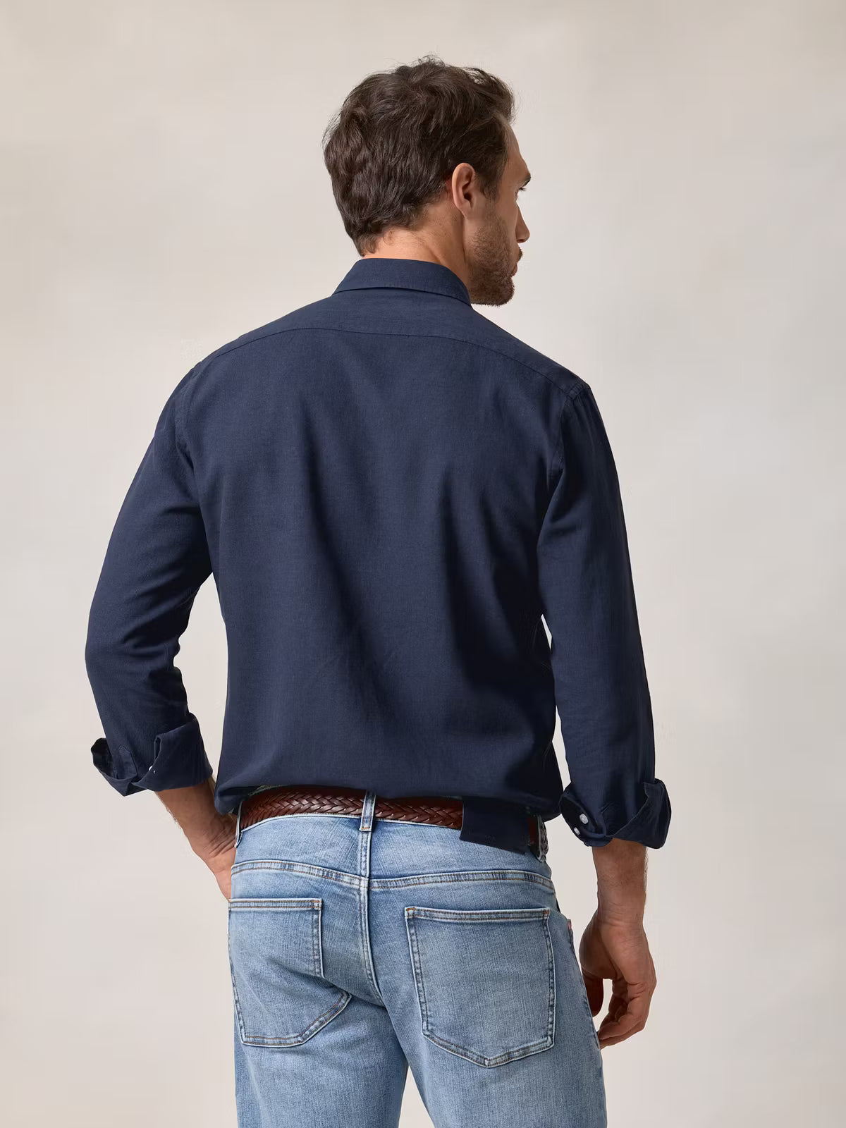 Camisa de linho | Azul Marinho