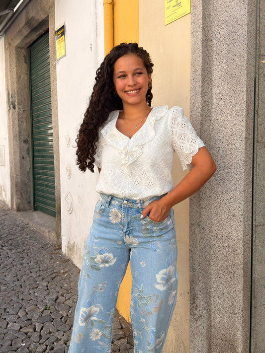 CALÇA DESENHO FLORES