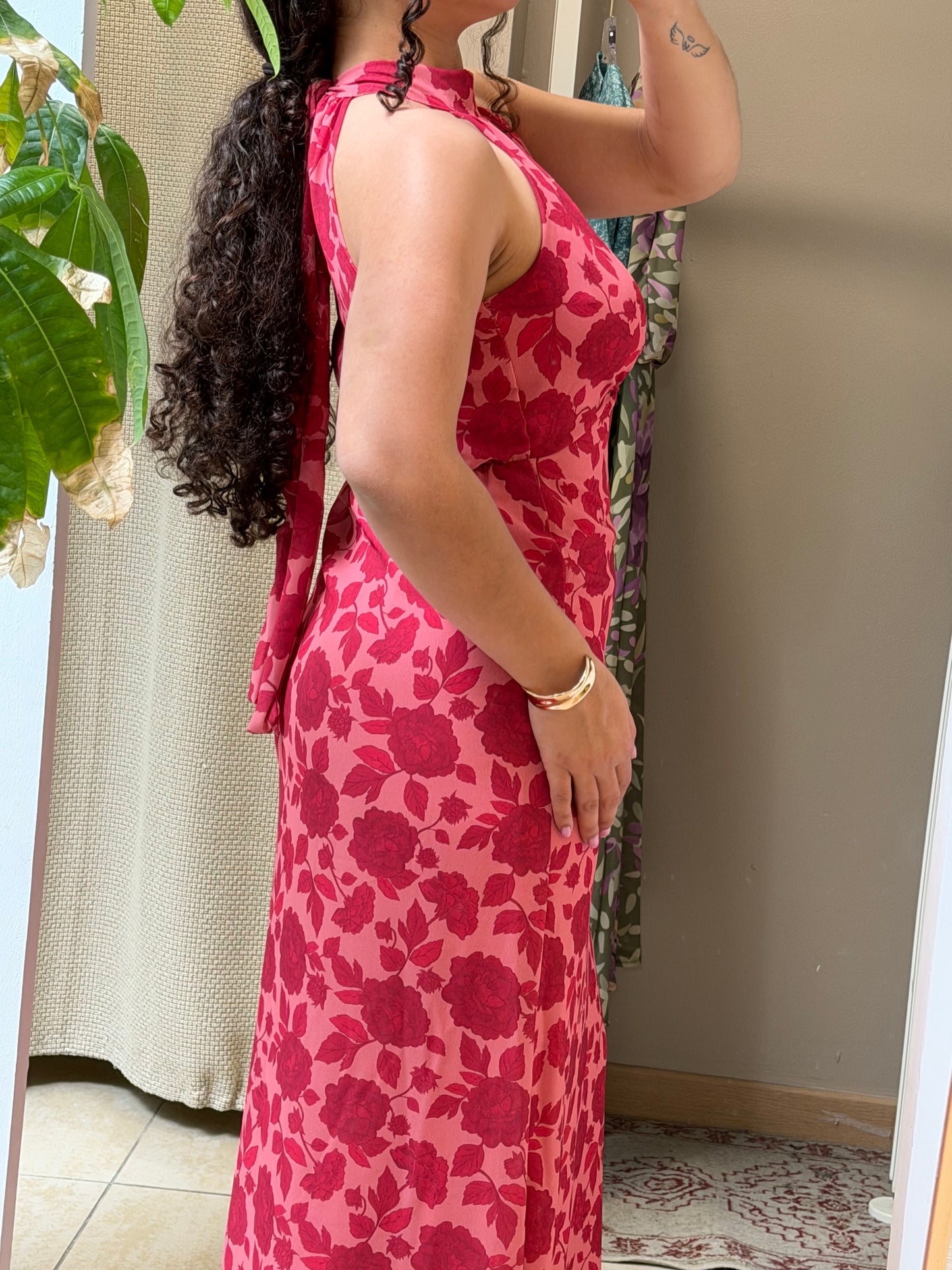 VESTIDO FRENTE ÚNICA ESTAMPADO