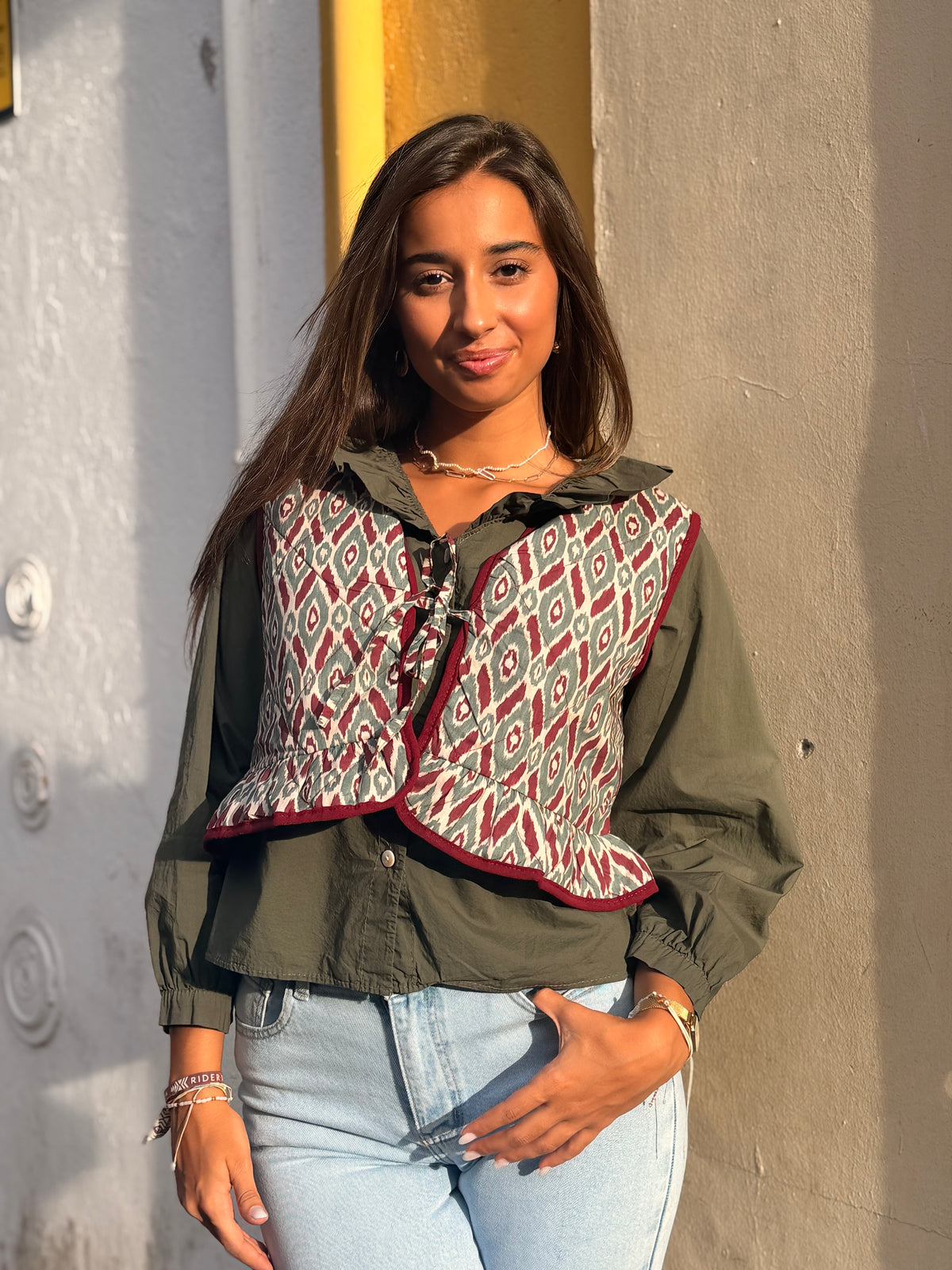 COLETE ESTAMPADO LAÇO