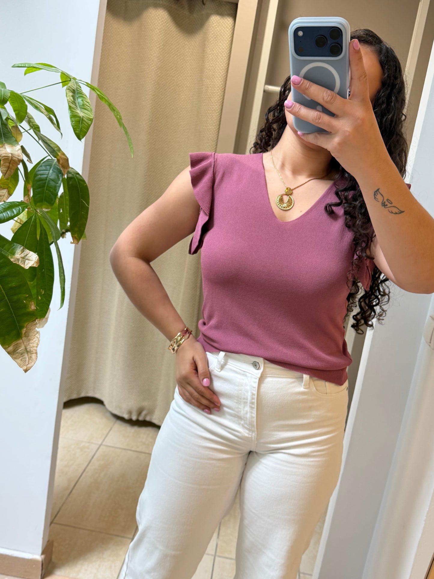BLUSA MALHINHA EM V