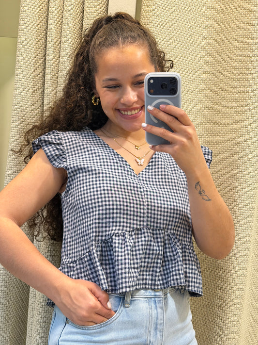 BLUSA VICHY BABADOS