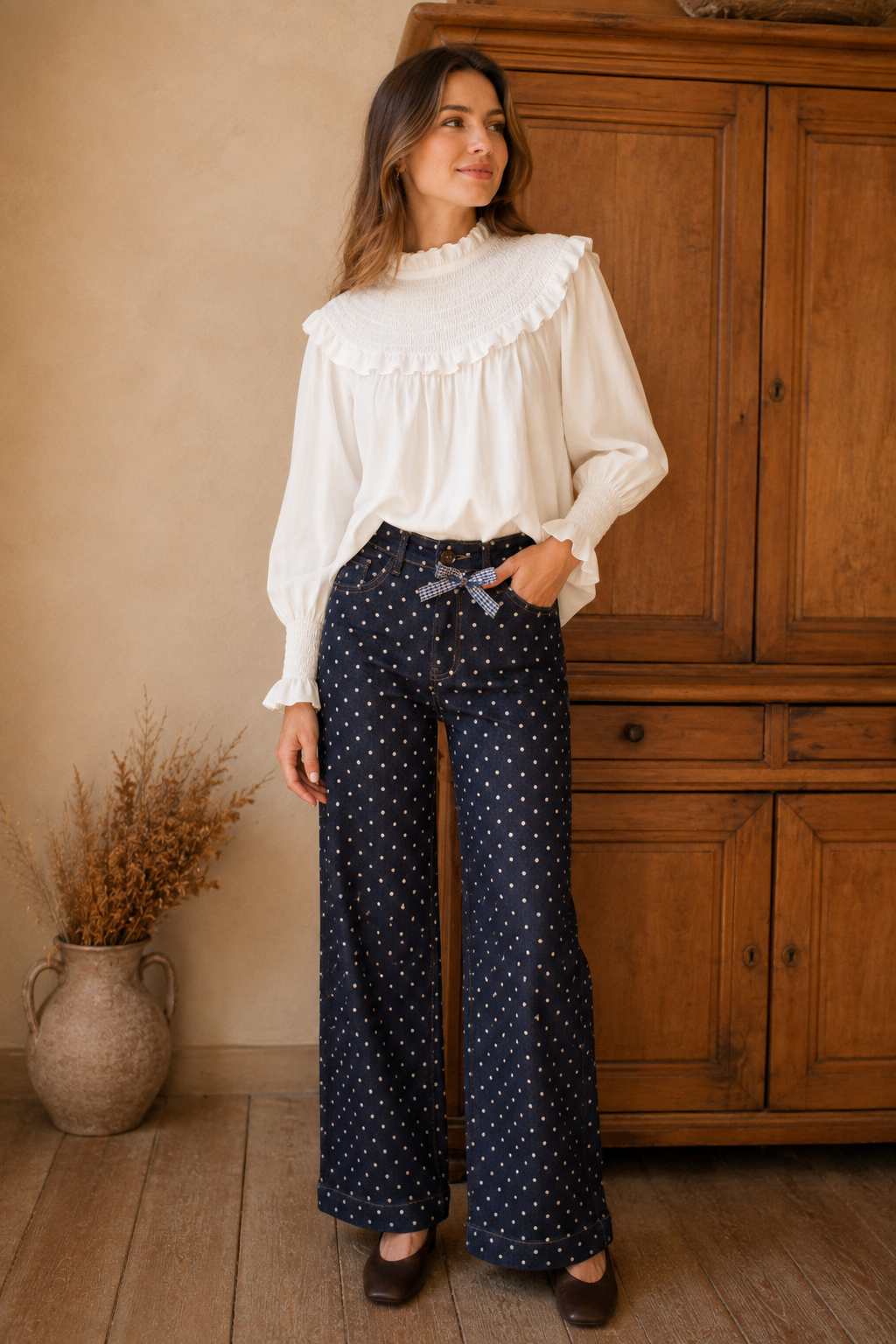 BLUSA COM GOLA FRANZIDA