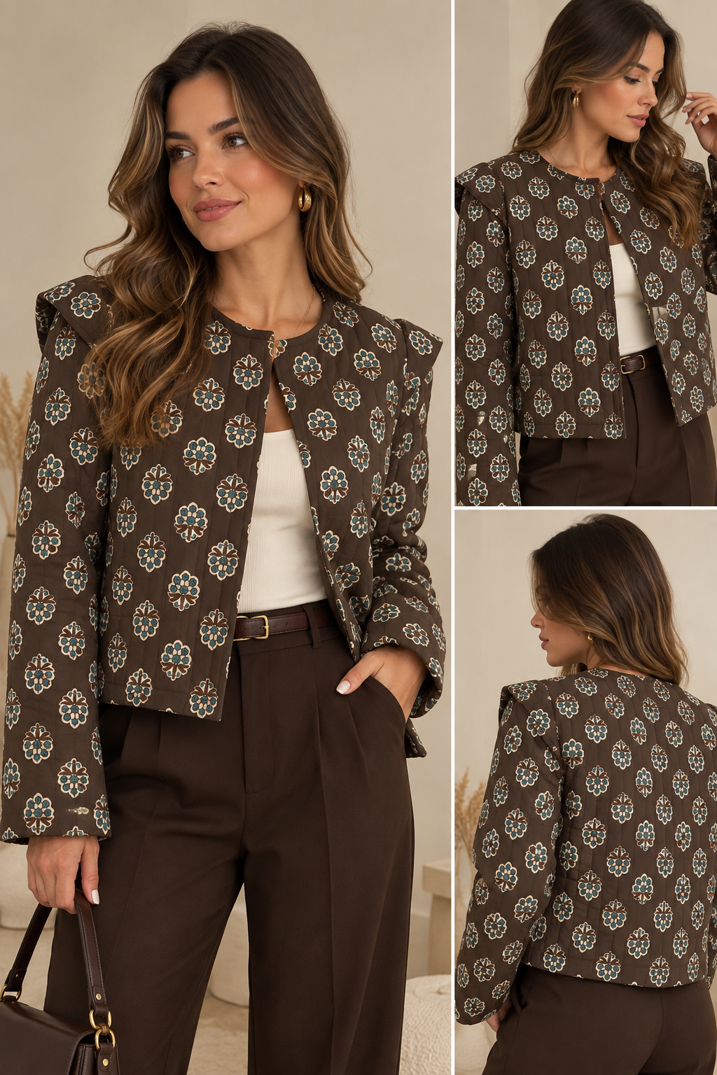 CASACO ACOLCHOADO ESTAMPADO