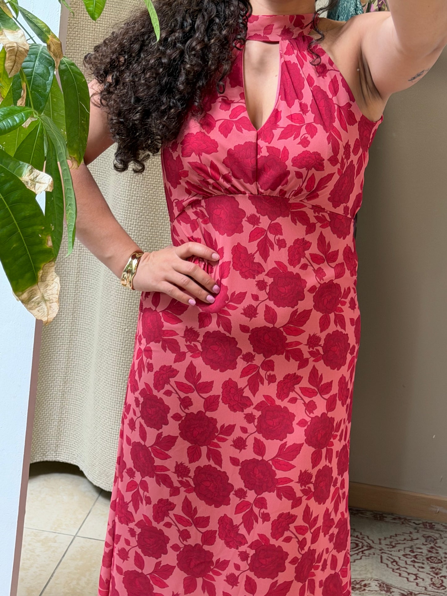 VESTIDO FRENTE ÚNICA ESTAMPADO