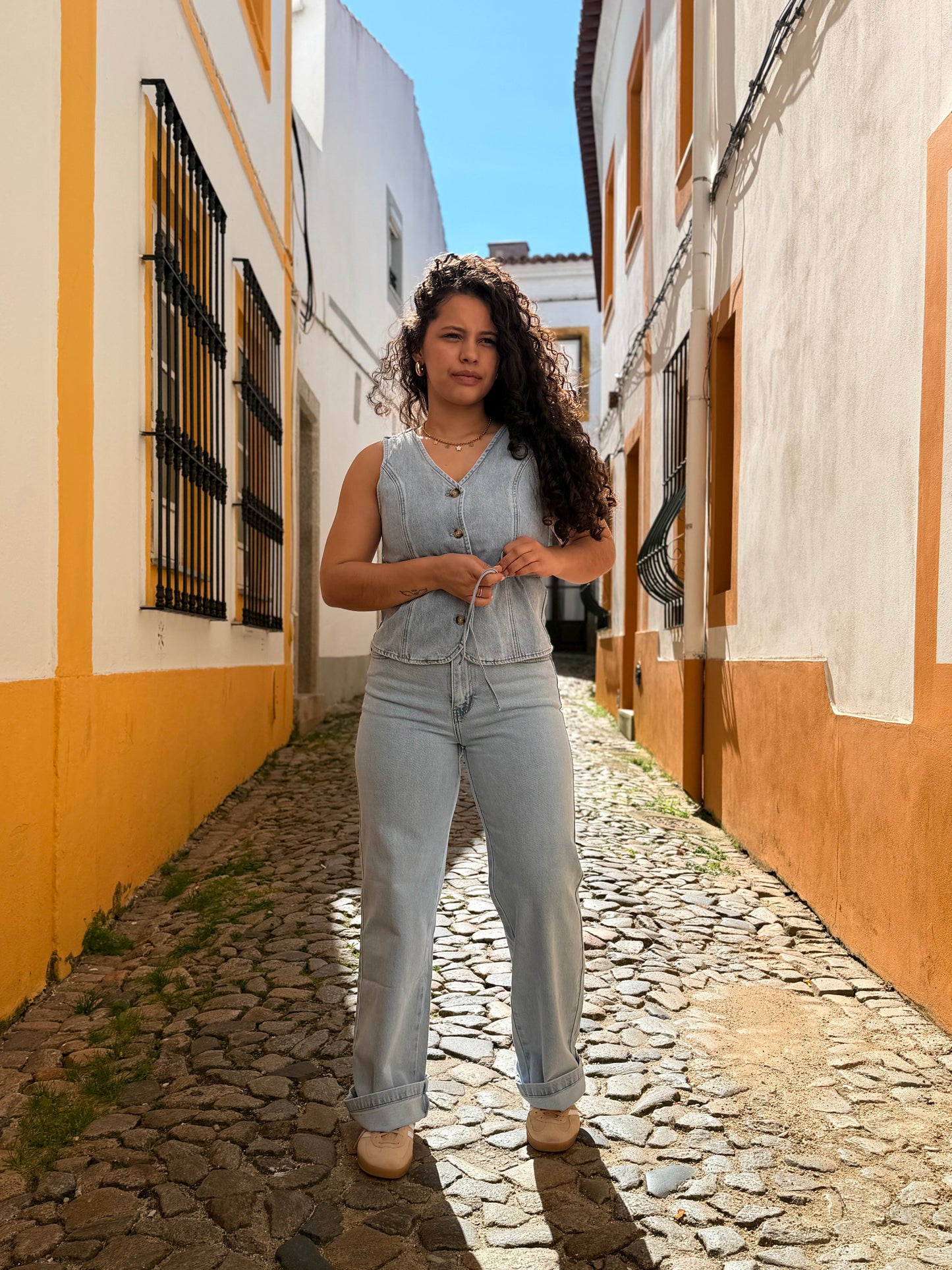 CALÇA JEANS MONA COMPRIDA