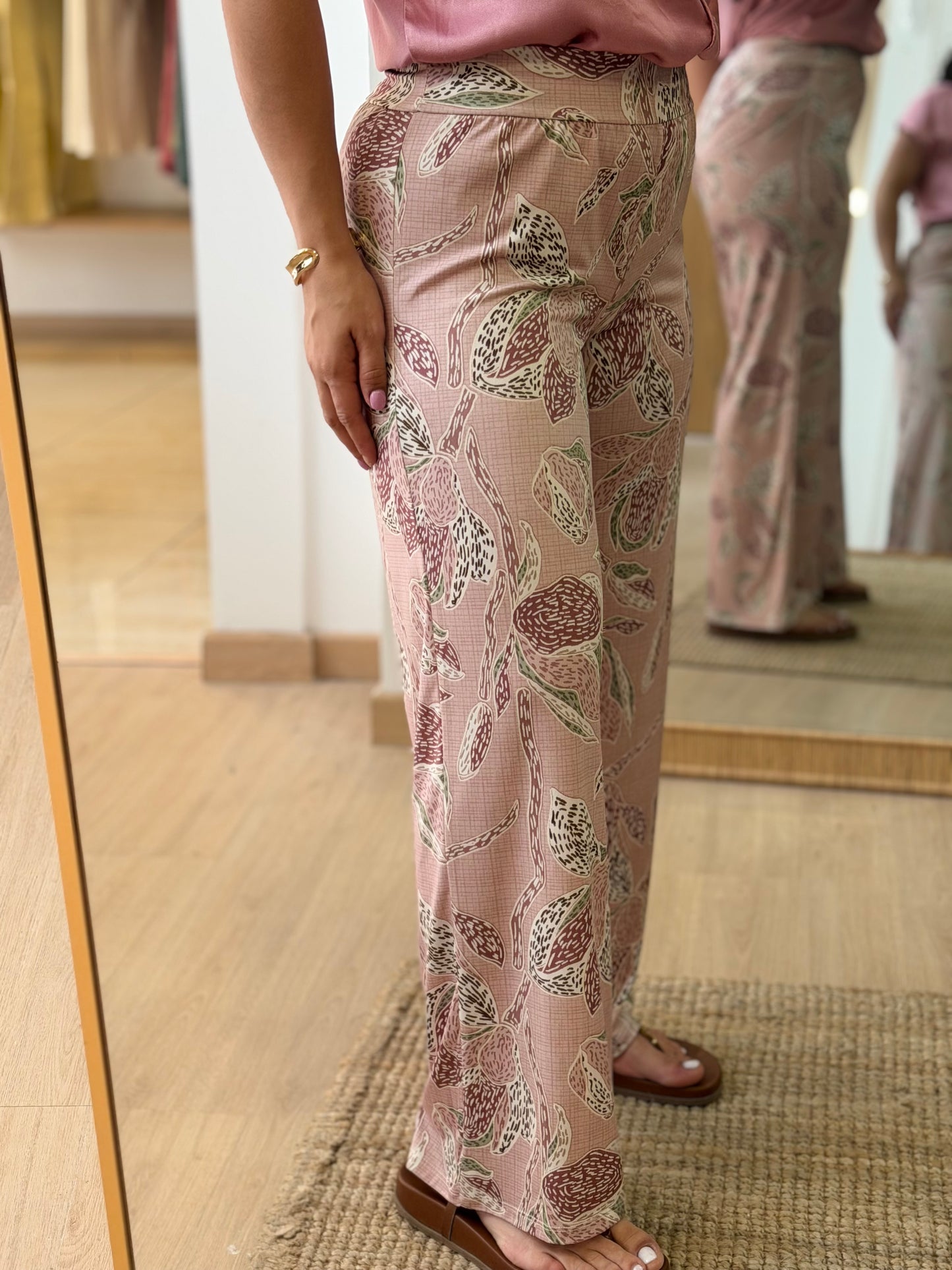 CALÇA ESTAMPADA MALHA FRIA