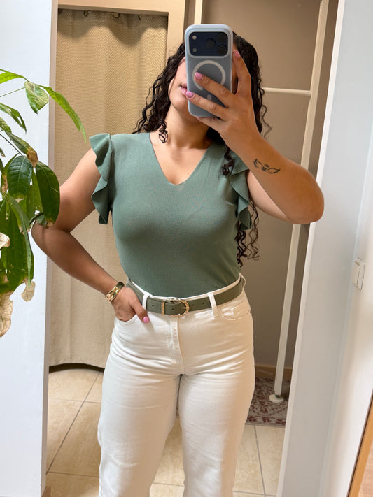 BLUSA MALHINHA EM V