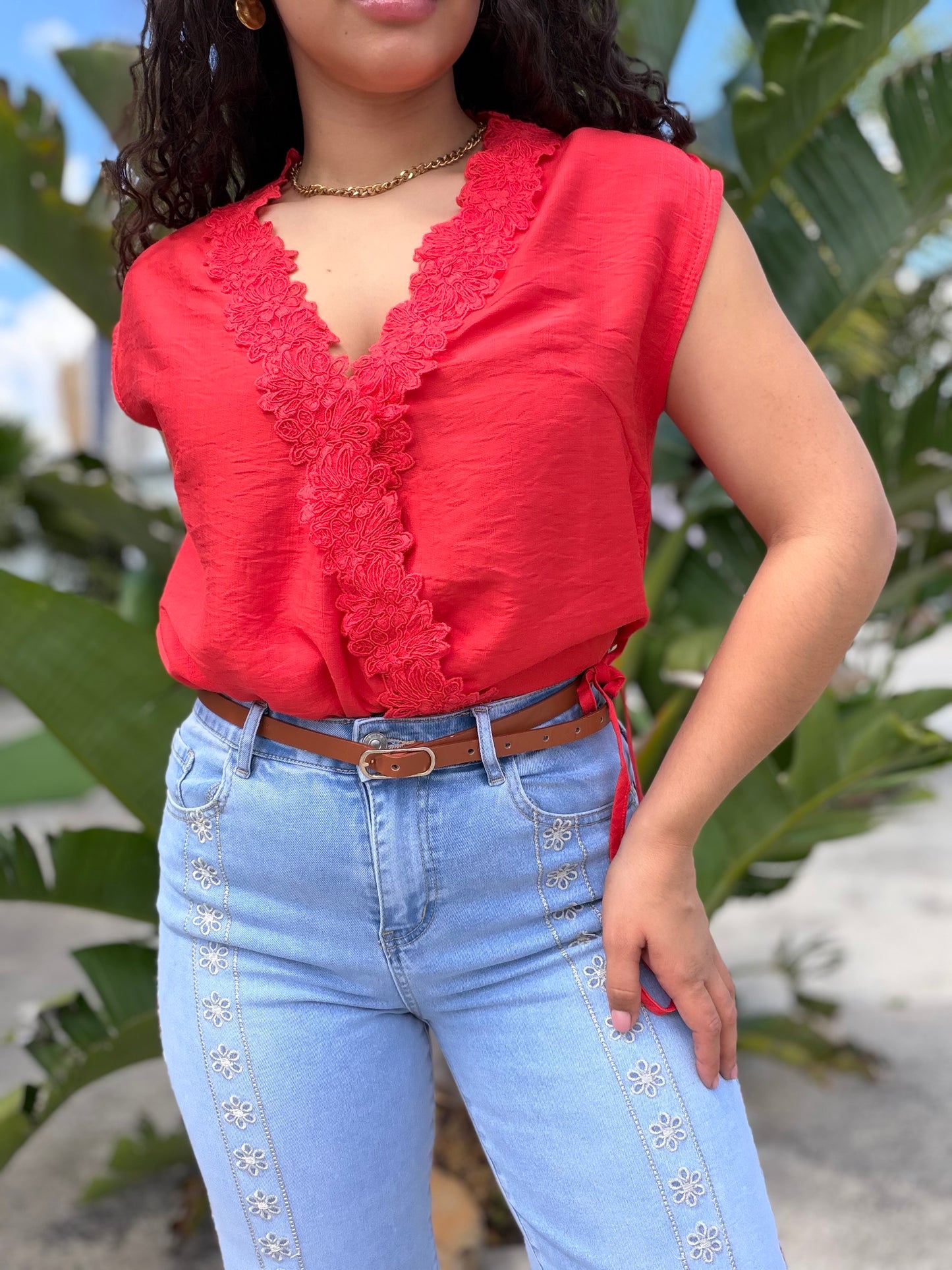 BLUSA CORAL VIBRANTE