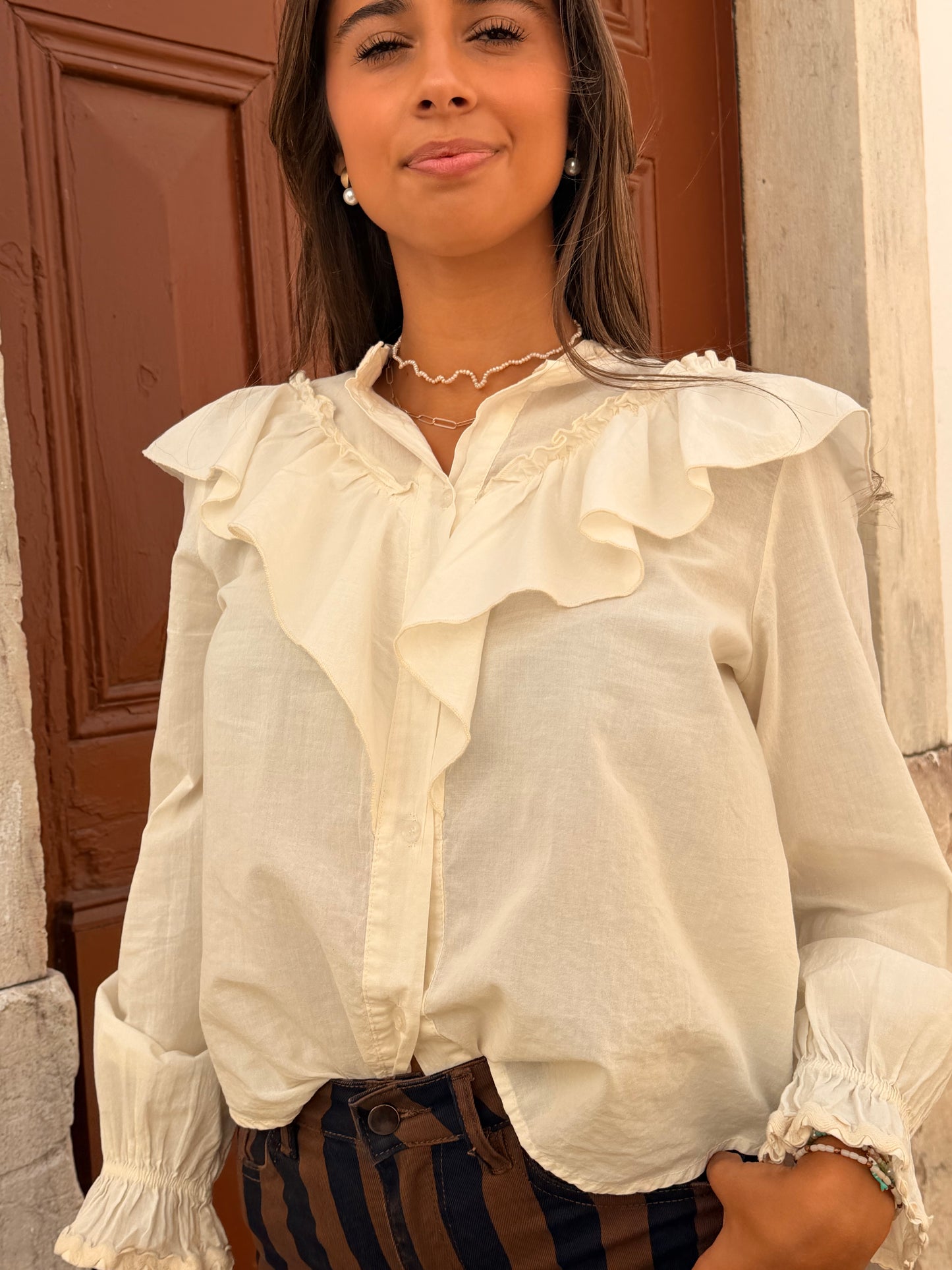 CAMISA FOLHOS | BRANCO