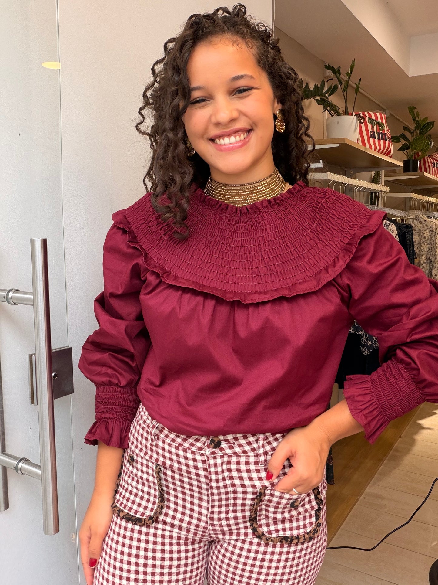 BLUSA C GOLA FRANZIDA