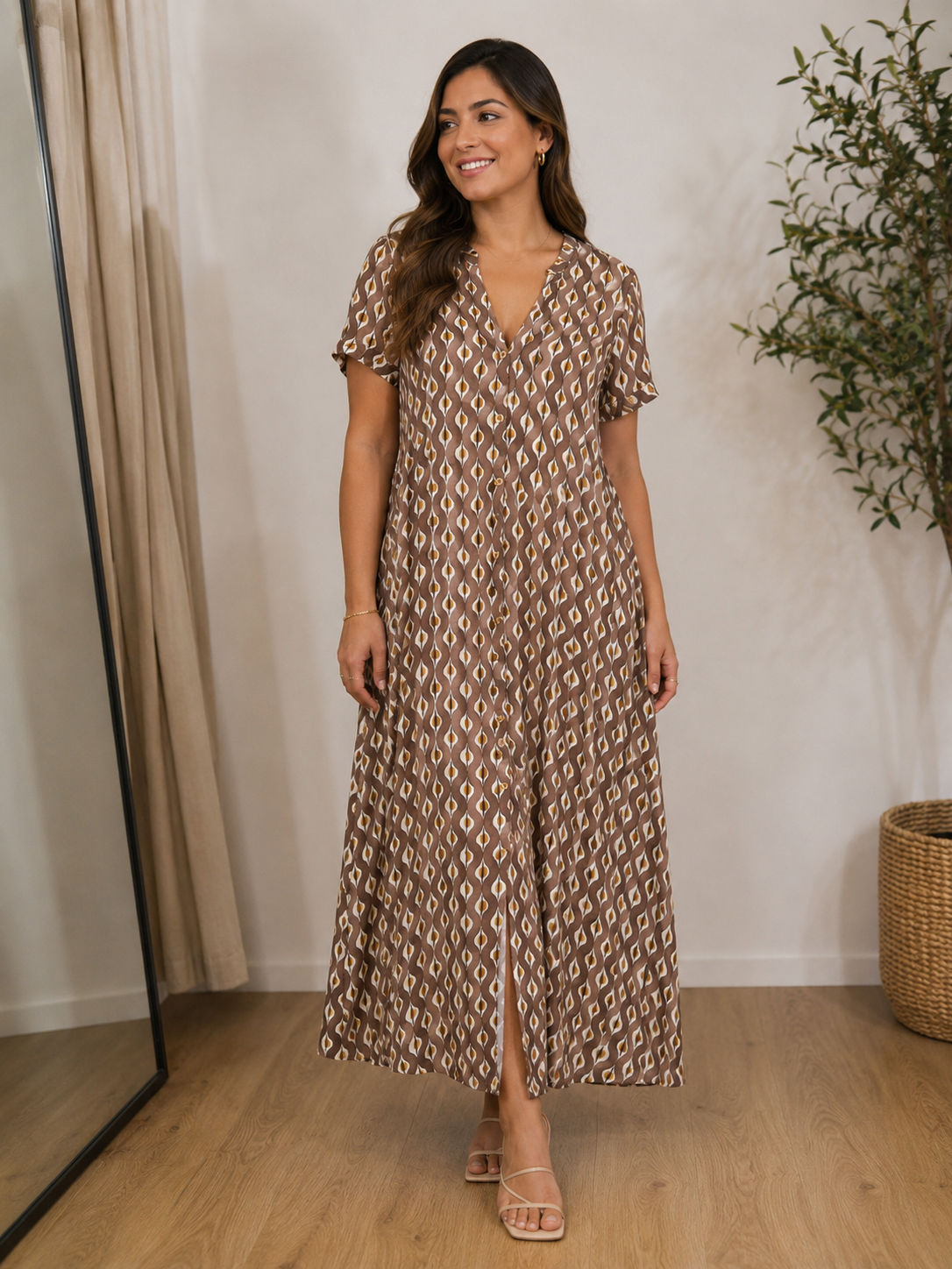 VESTIDO CAMISEIRO ESTAMPADO