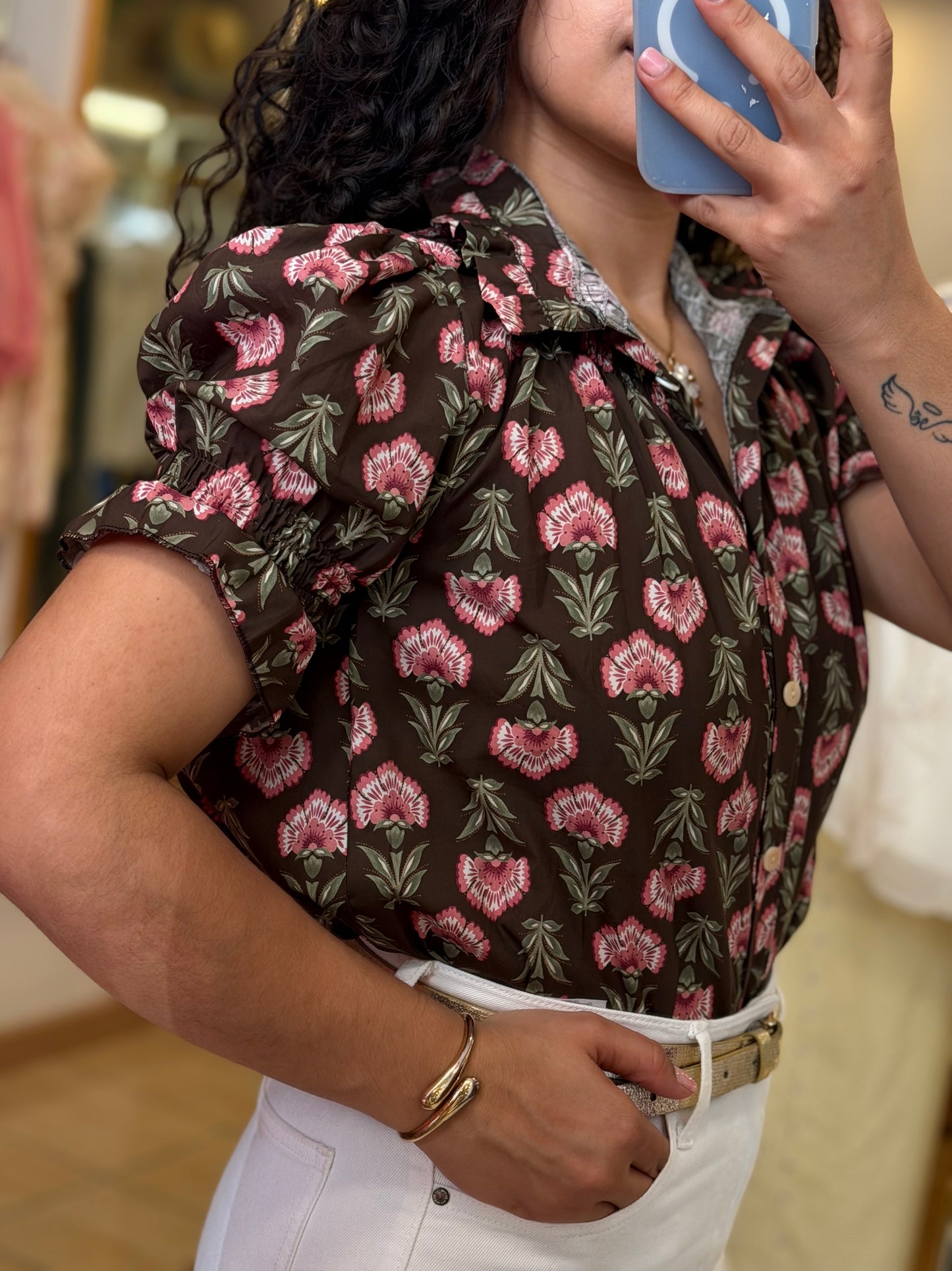 CAMISA FLORES GOLA