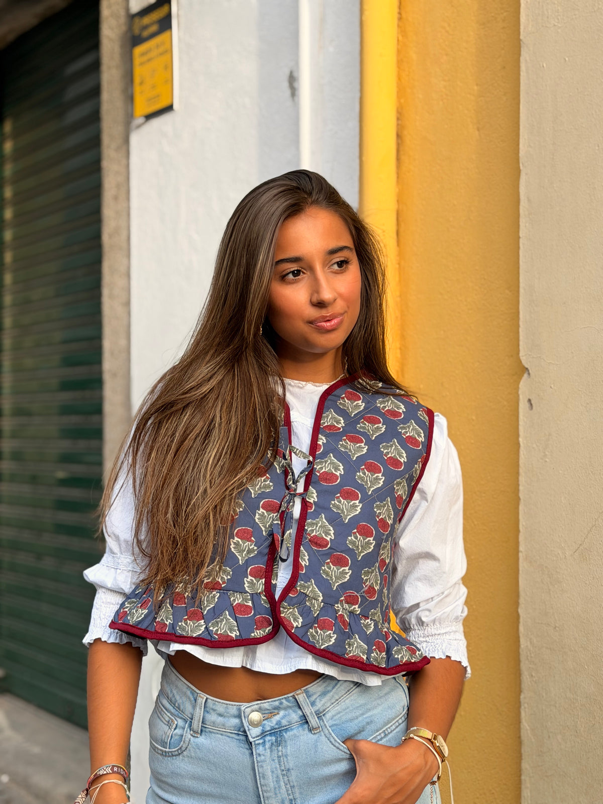 COLETE ESTAMPADO LAÇO