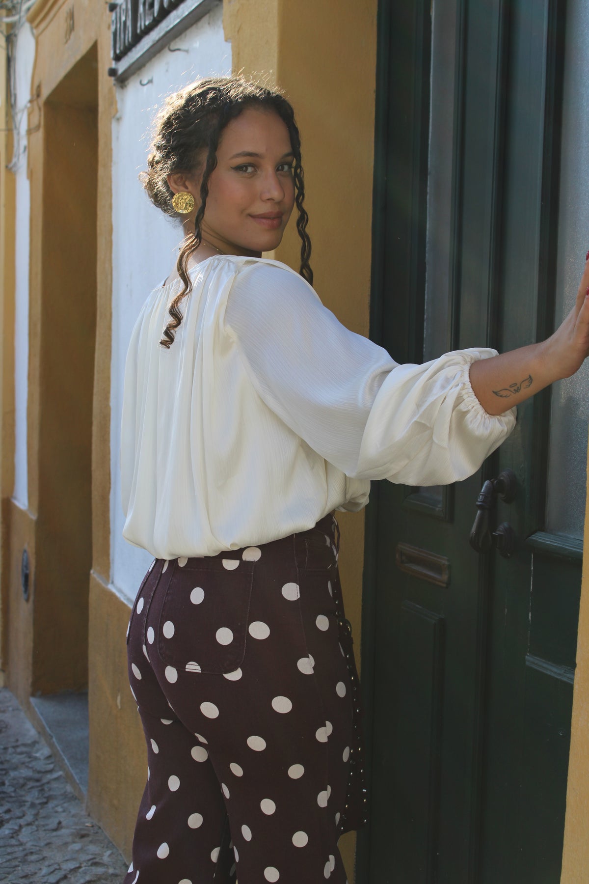 BLUSA ACETINADA