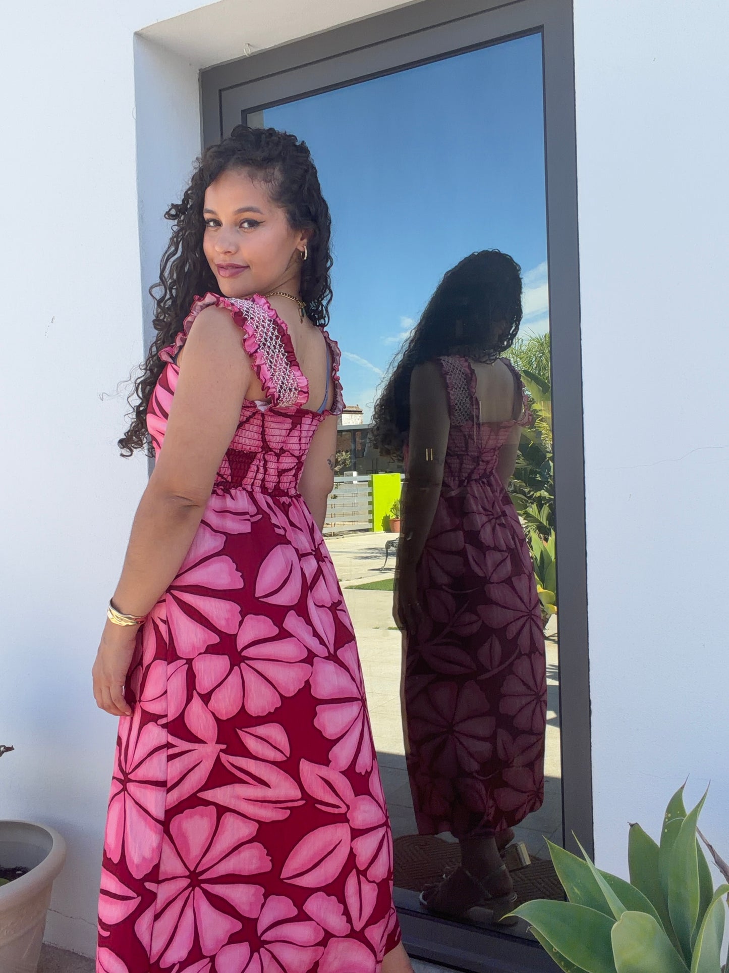 VESTIDO ALÇA BORDADA