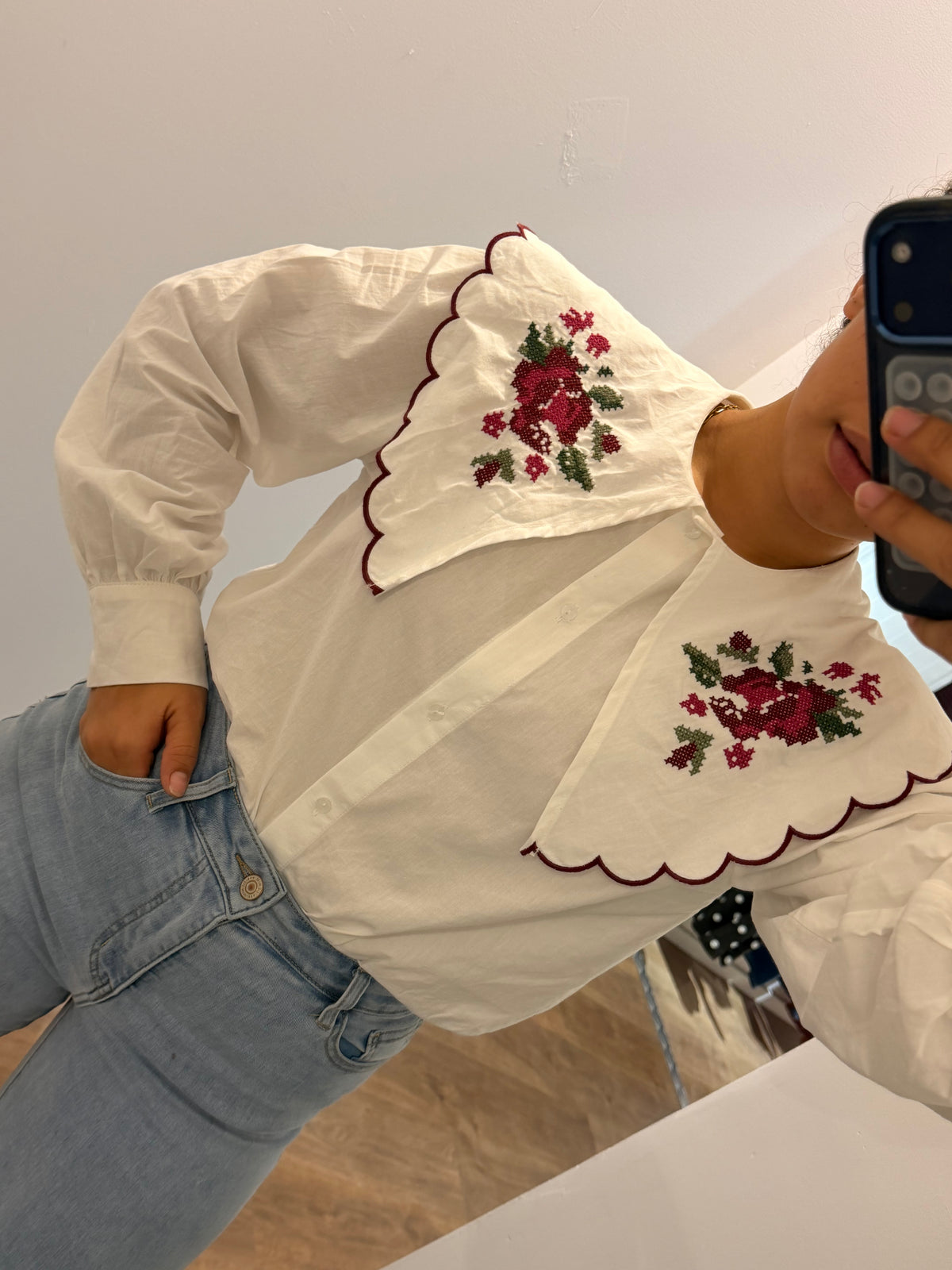 CAMISA GOLA BORDADA