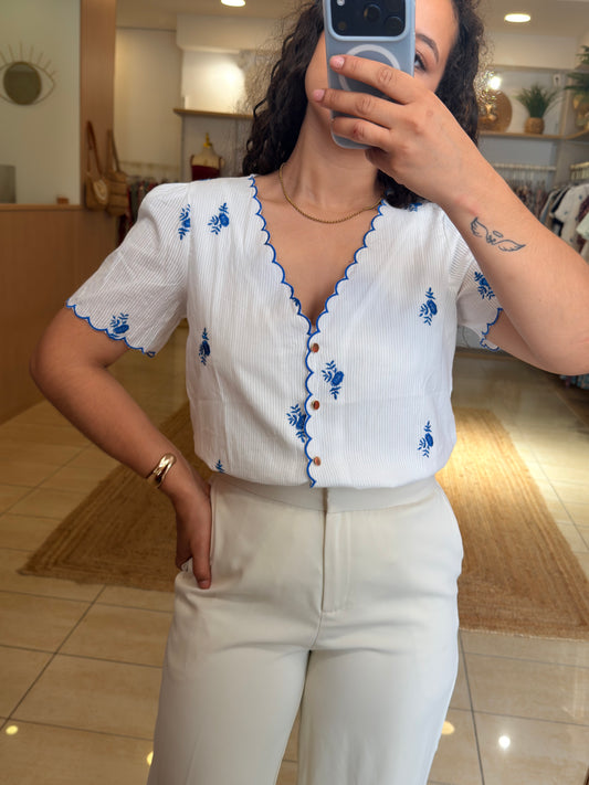 CAMISA RISCAS C/BORDADOS