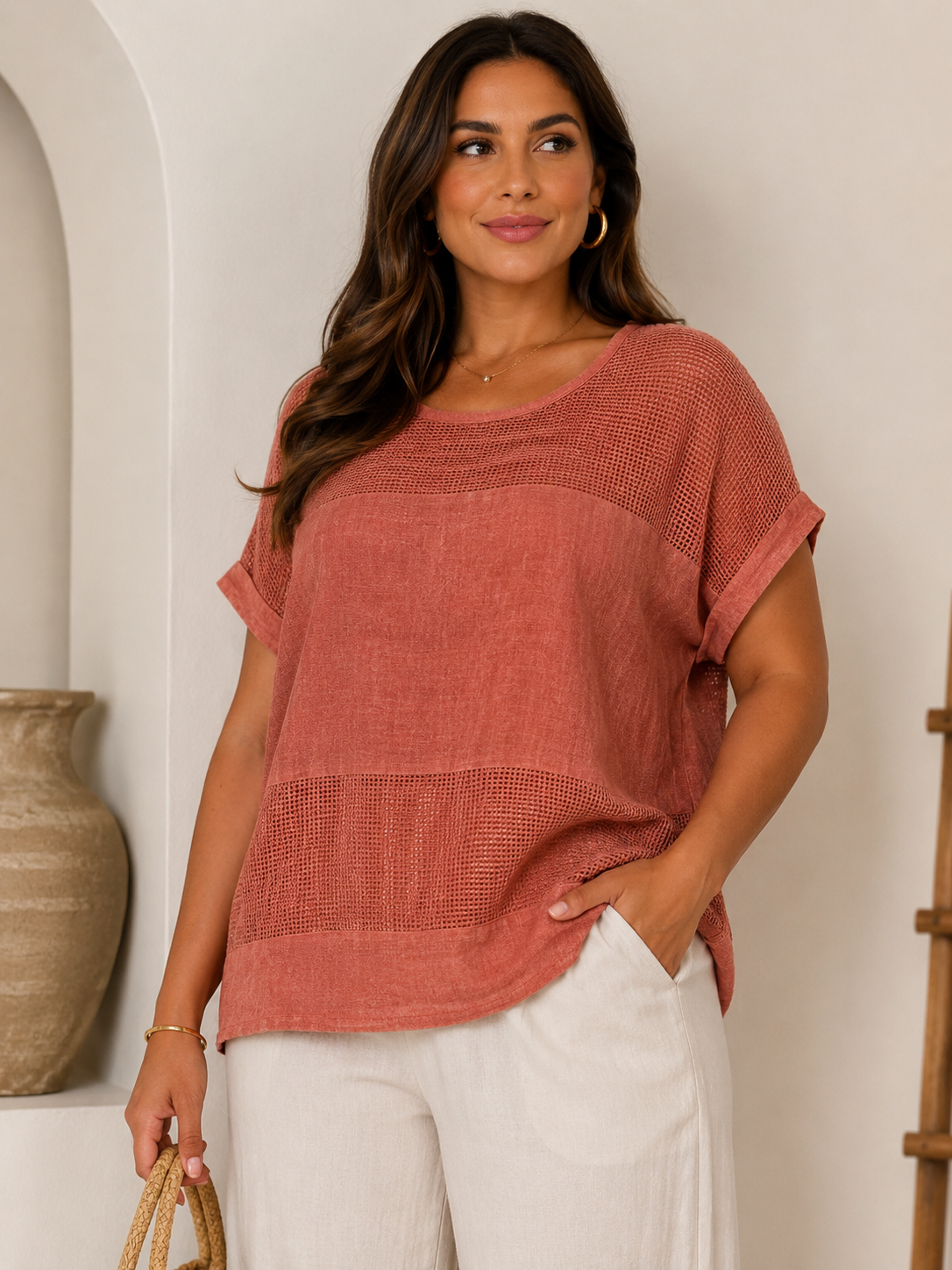 BLUSA PORMENOR RENDADO