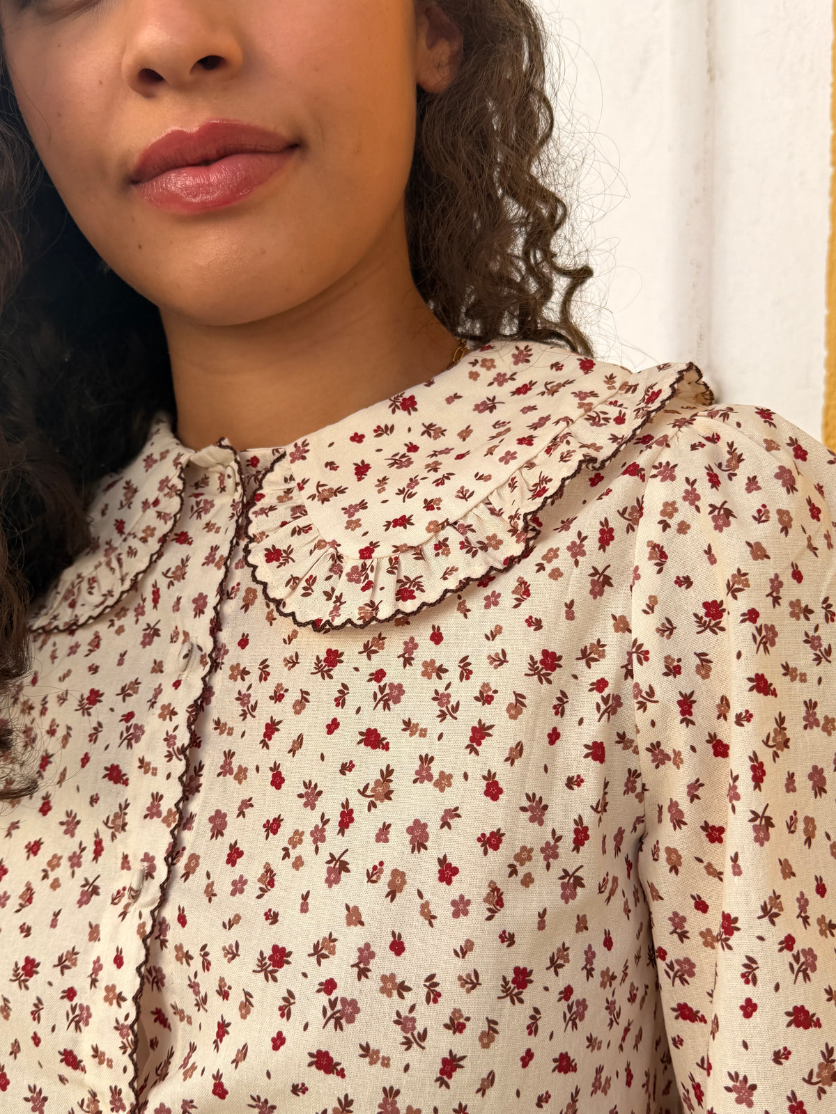 CAMISA FLORAL GOLA BEBÉ