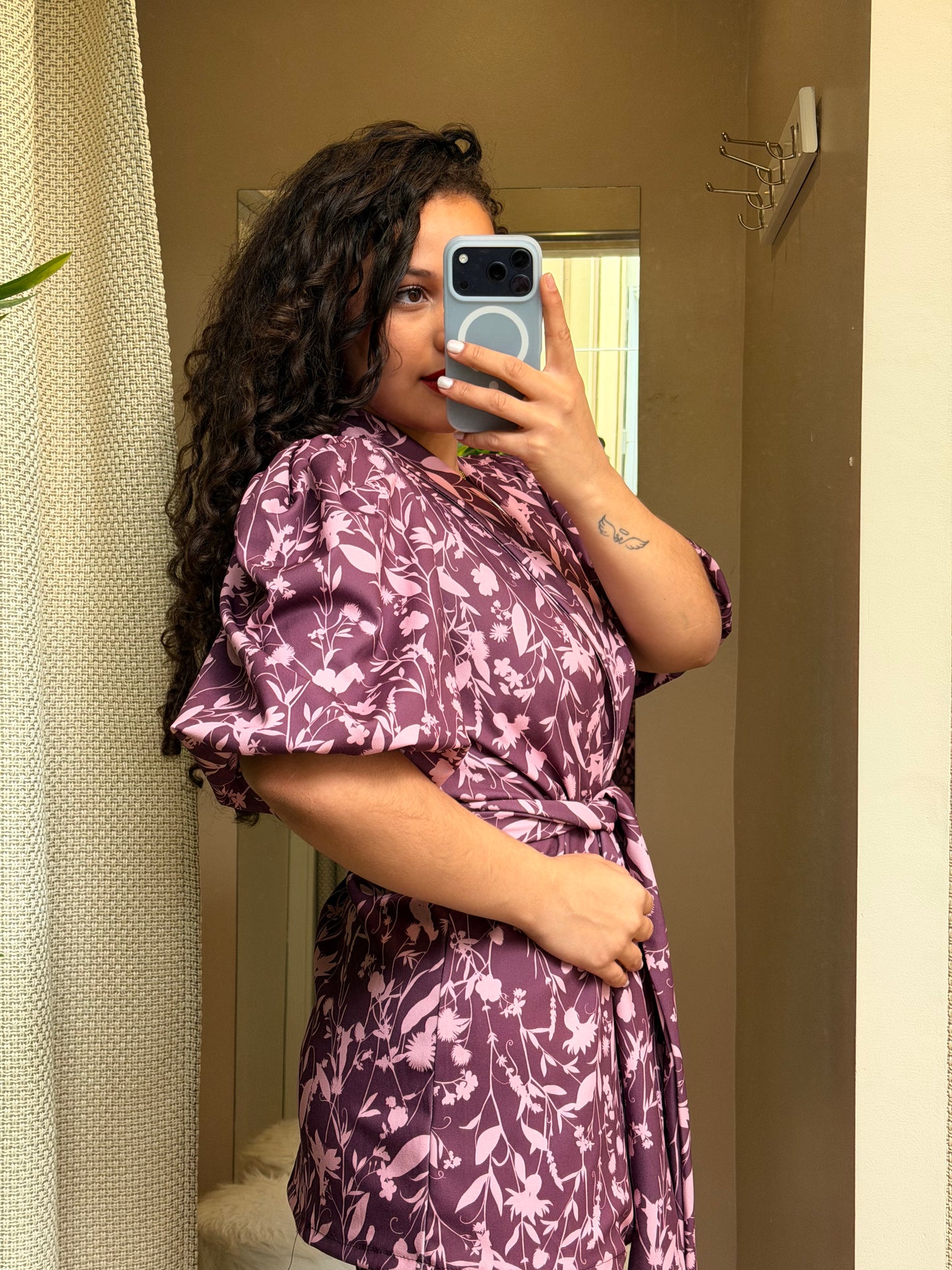 CONJUNTO FLORES ROXO