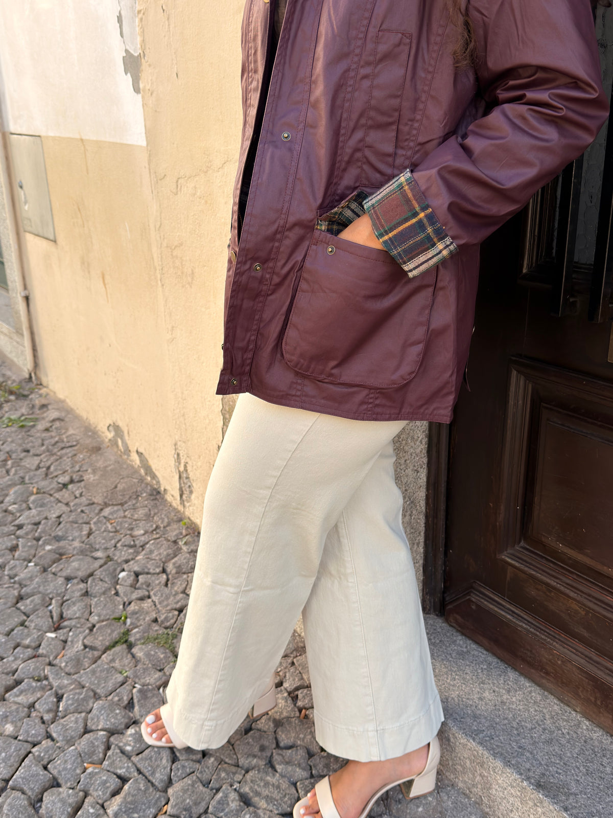 PARKA TIPO ENCERADA TINTO