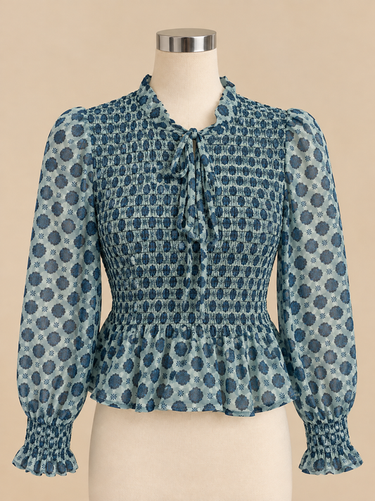TOP ESTAMPADO LAÇO