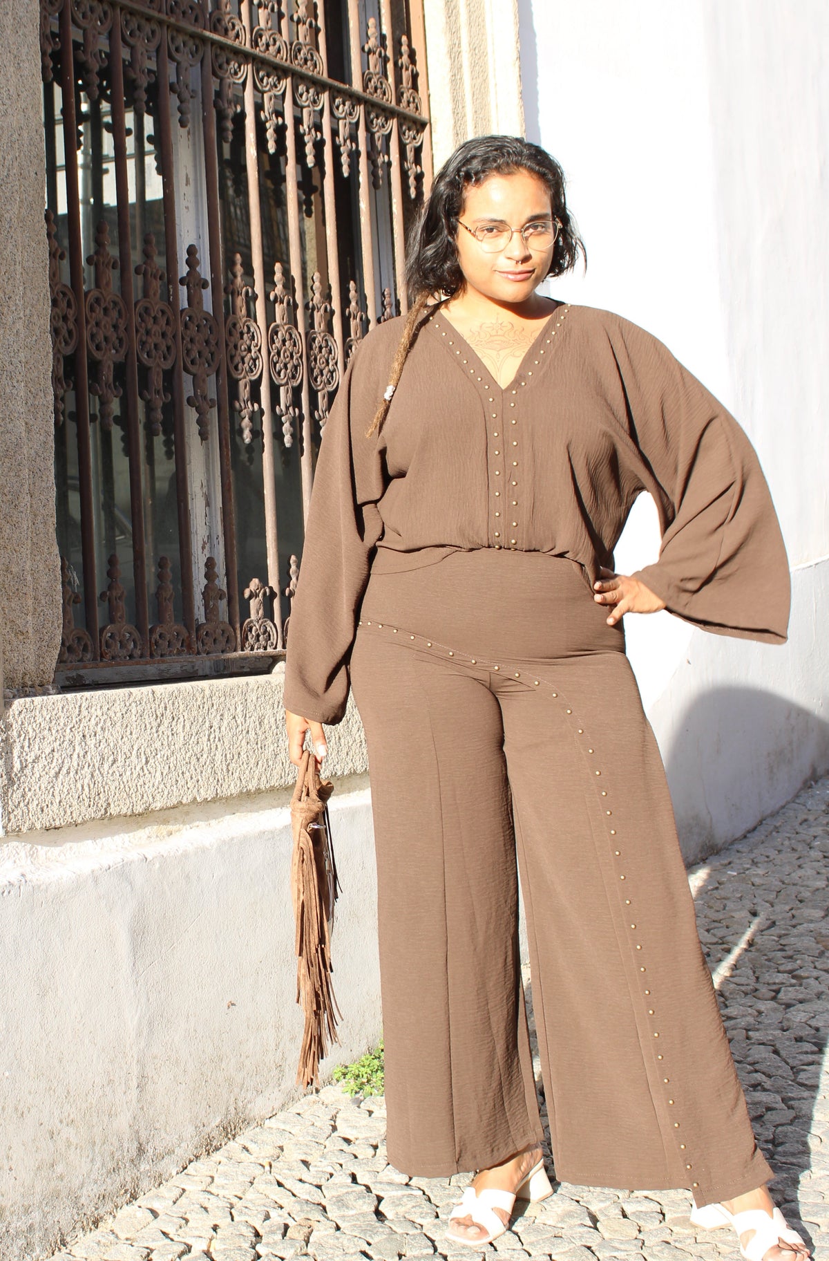 CONJUNTO CASTANHO TACHAS