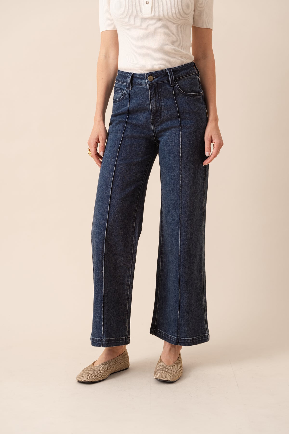 CALÇA WIDE LEG PORMENOR