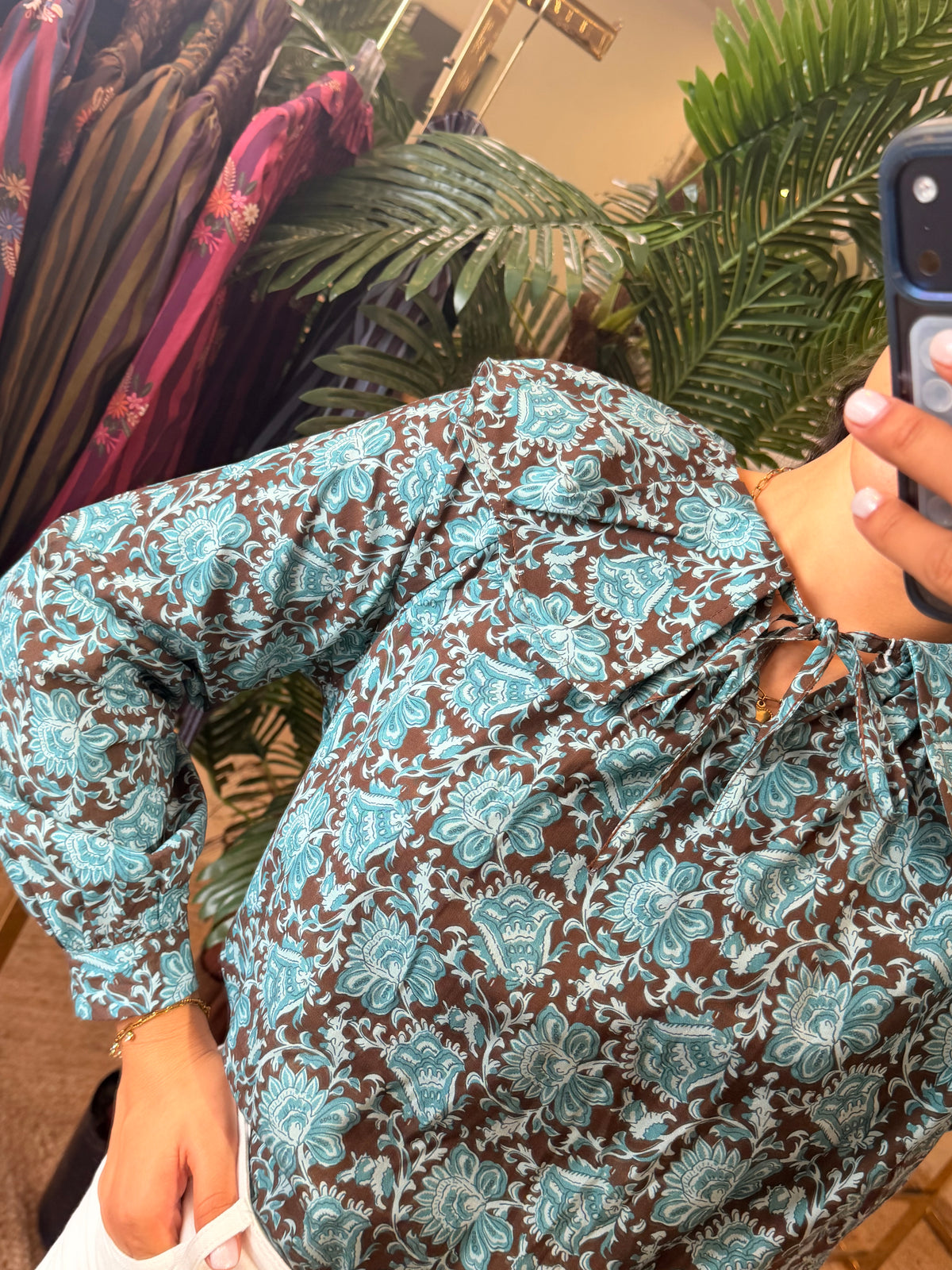 CAMISA FLORAL GOLA BEBÉ