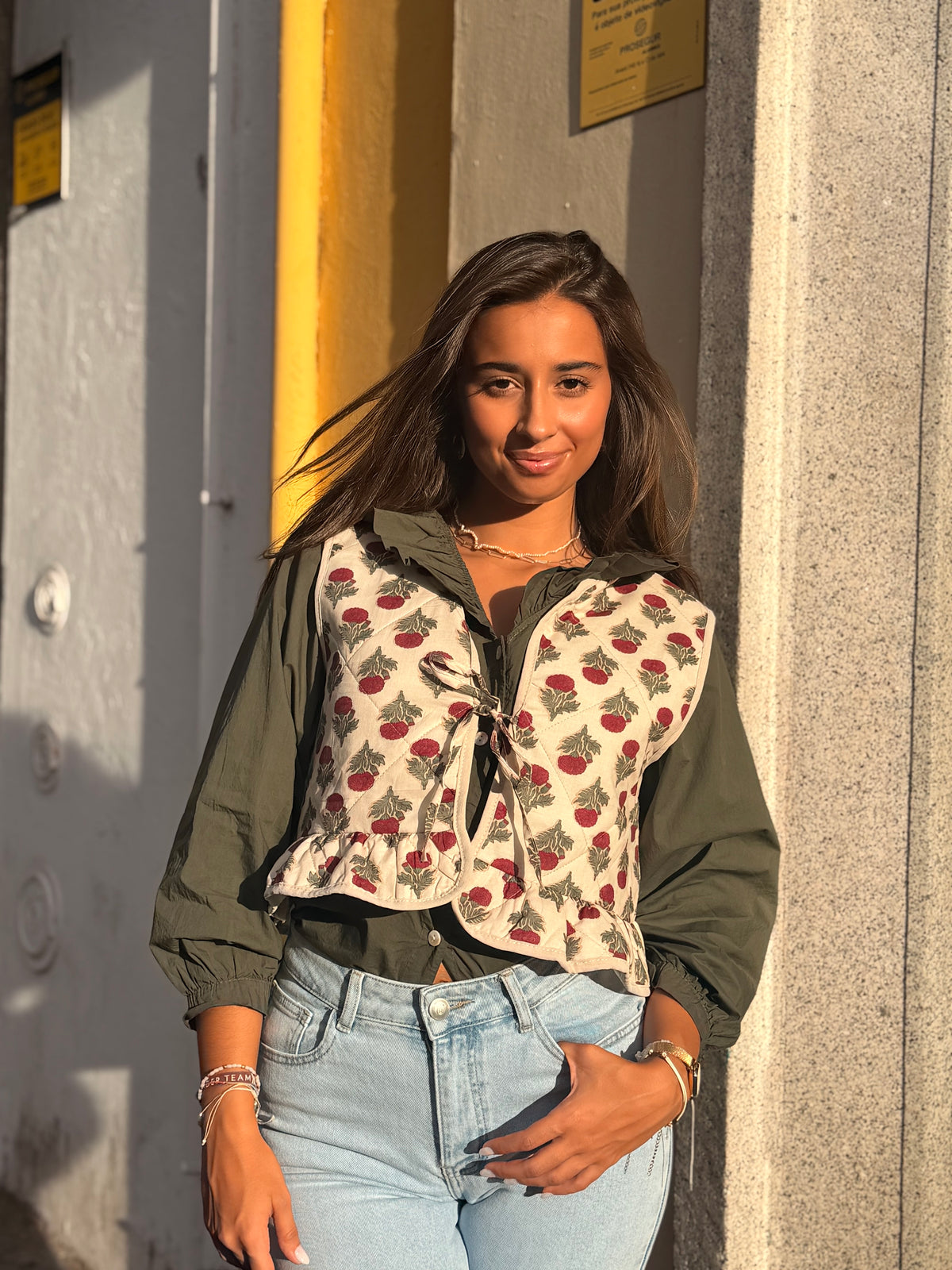 COLETE ESTAMPADO LAÇO