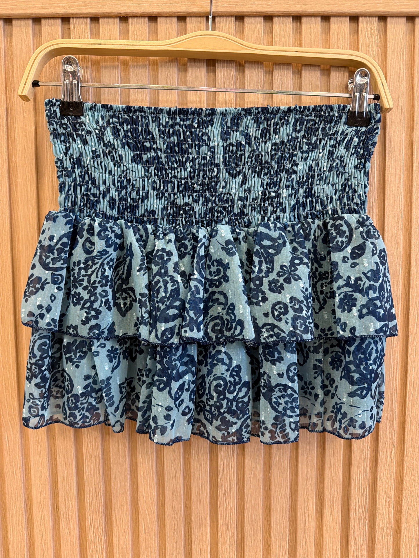 SAIA CURTA ESTAMPADA