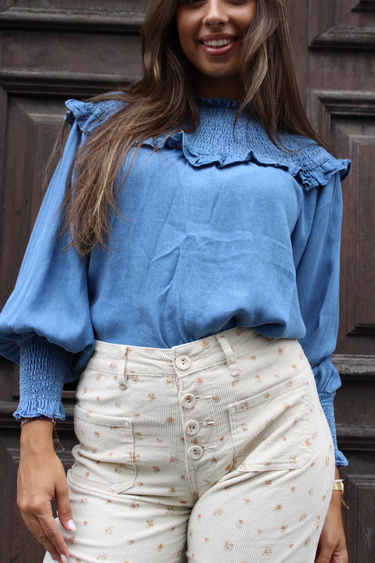 BLUSA DE GANGA ELÁSTICO