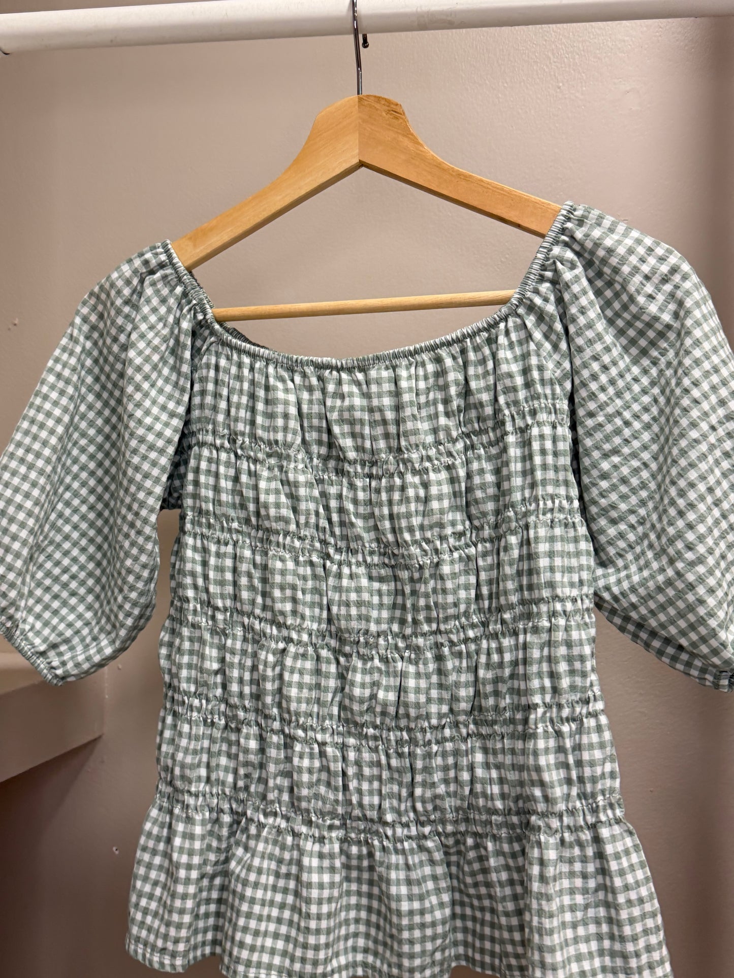 BLUSA VICHY FOLHO