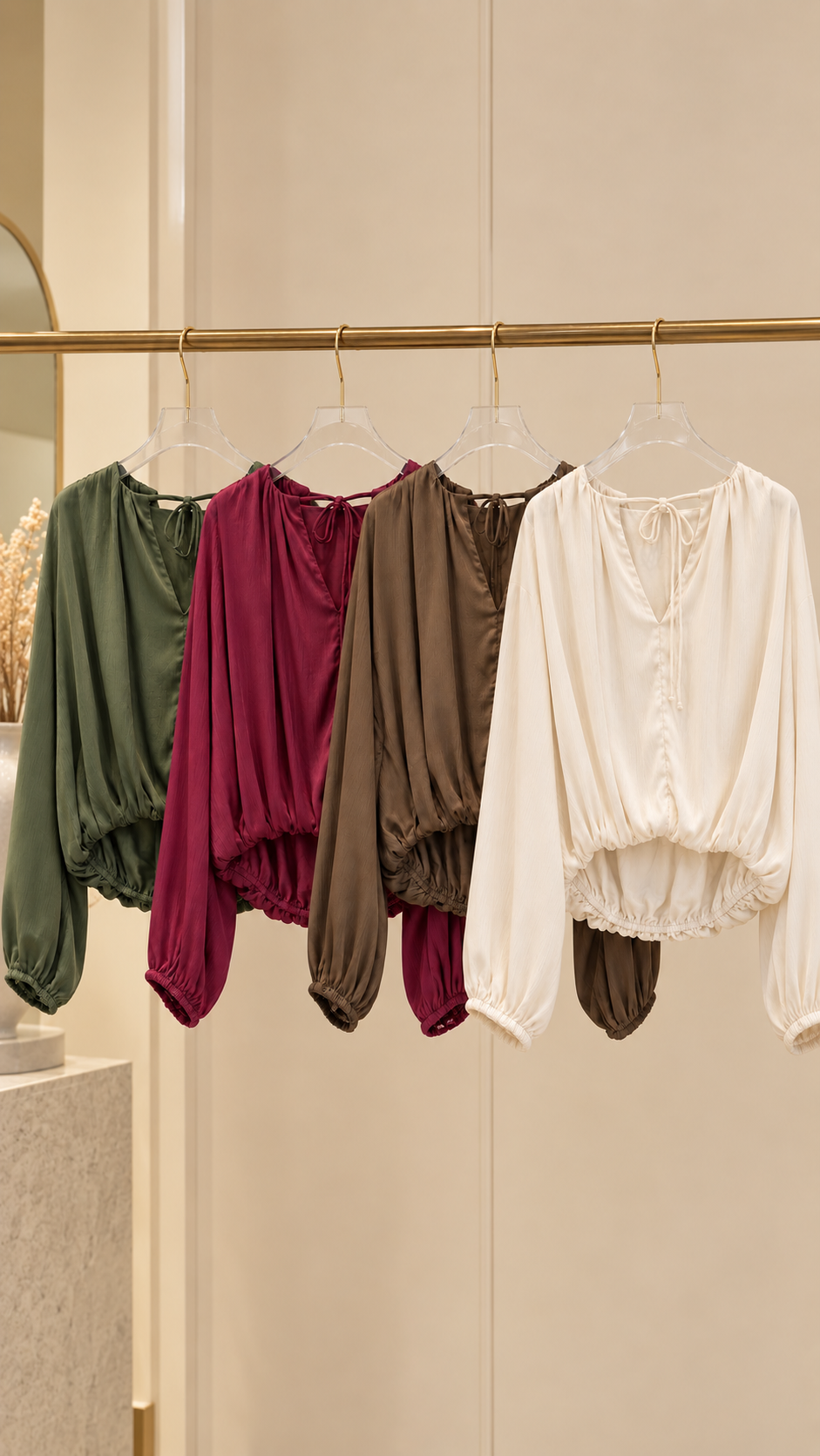 BLUSA ACETINADA