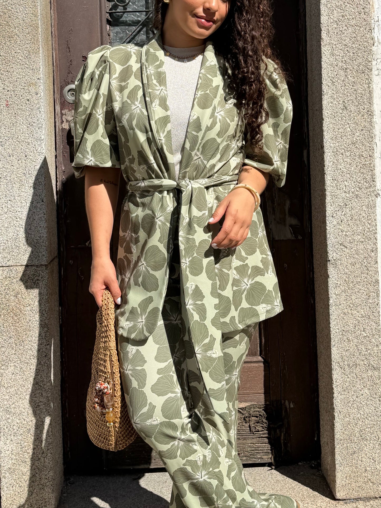 CONJUNTO FLORES VERDE