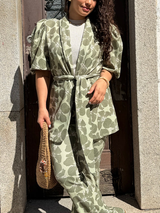CONJUNTO FLORES VERDE