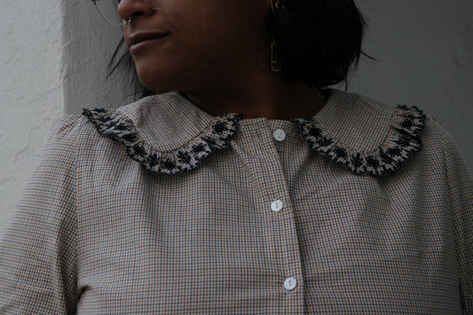 CAMISA GOLA BORDADOS AZUIS