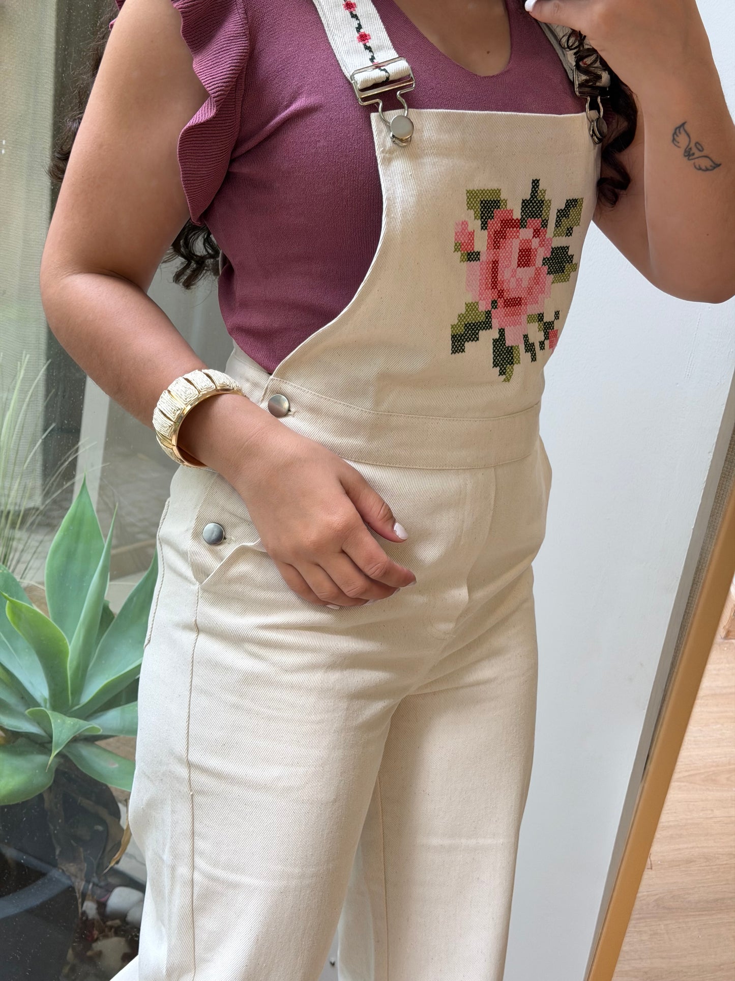 JARDINEIRA ESTAMPADA FLOR