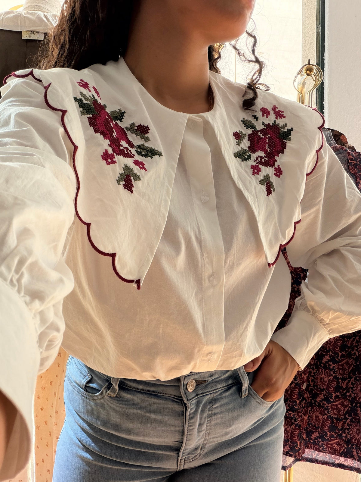 CAMISA GOLA BORDADA