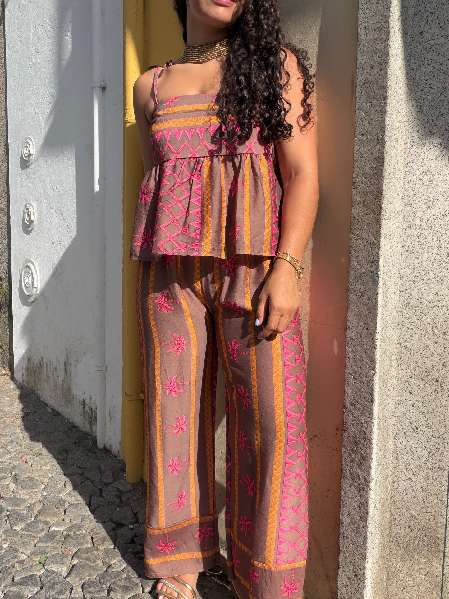 CONJUNTO PALMEIRA CREME