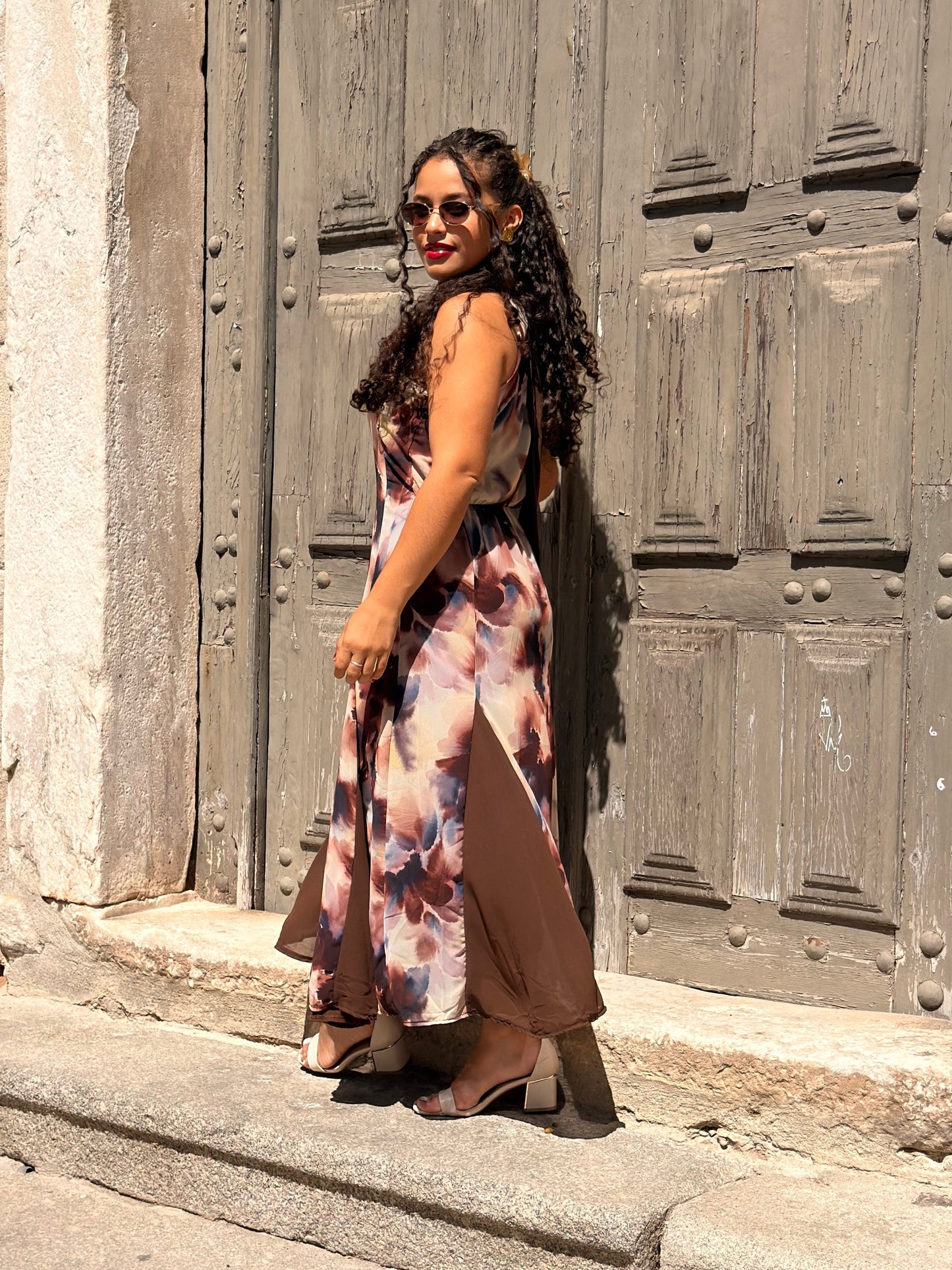 VESTIDO FLORAL MOKA