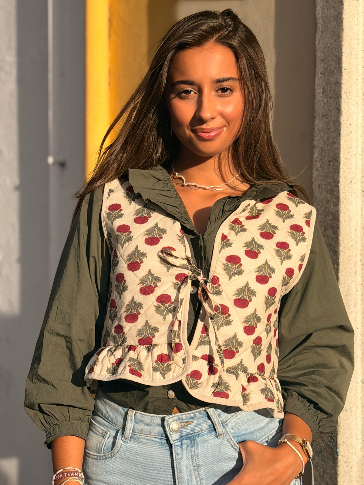 COLETE ESTAMPADO LAÇO